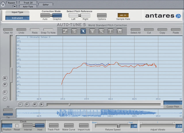 Auto-Tune 5 runs in time with your host.